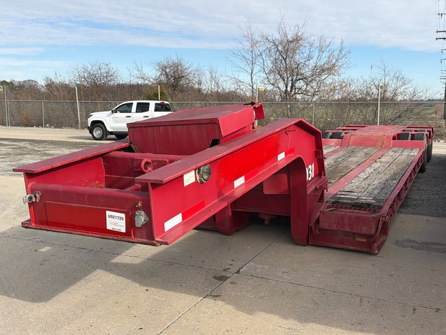 1979 Hyster T/A Single Drop Removable Gooseneck Tri/A RGN Lowboy Trailer