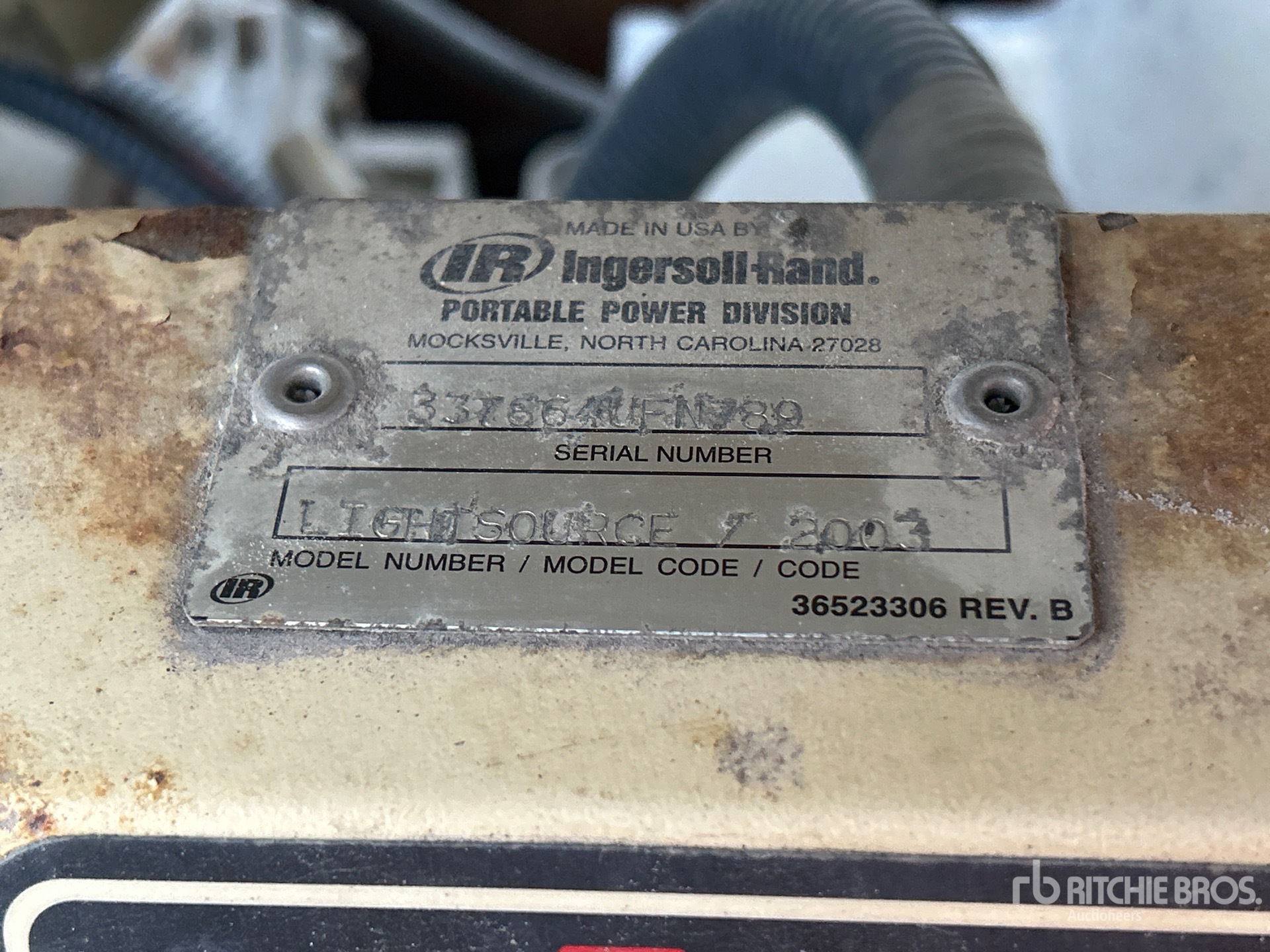 General Appearance with Unit Serial Number