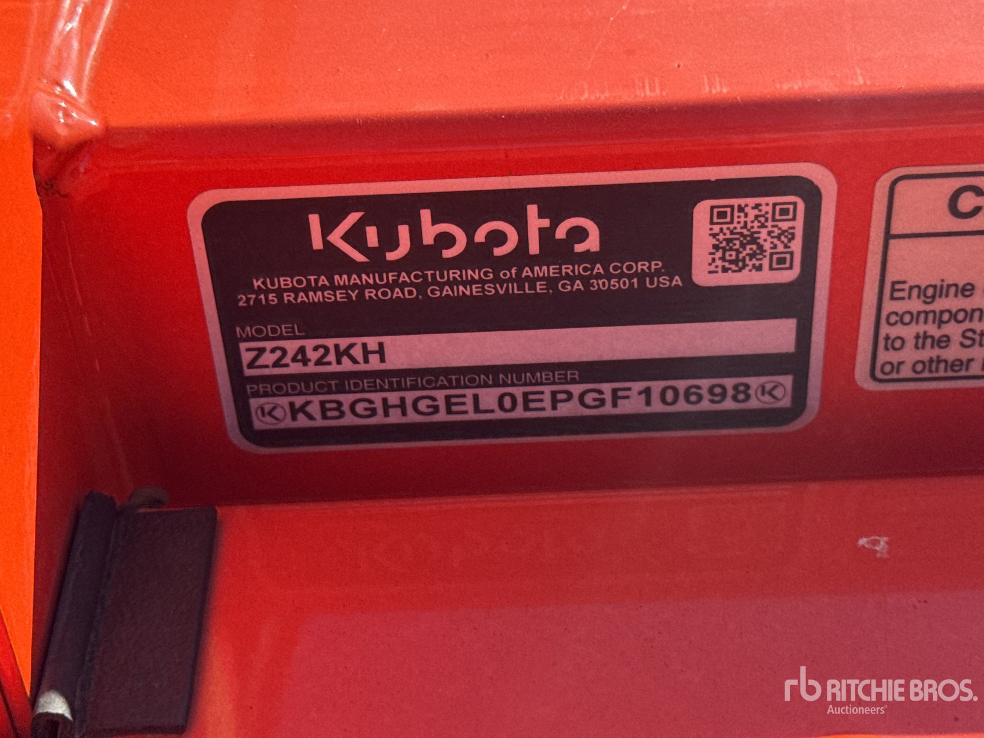 General Appearance with N.º de serie/VIN