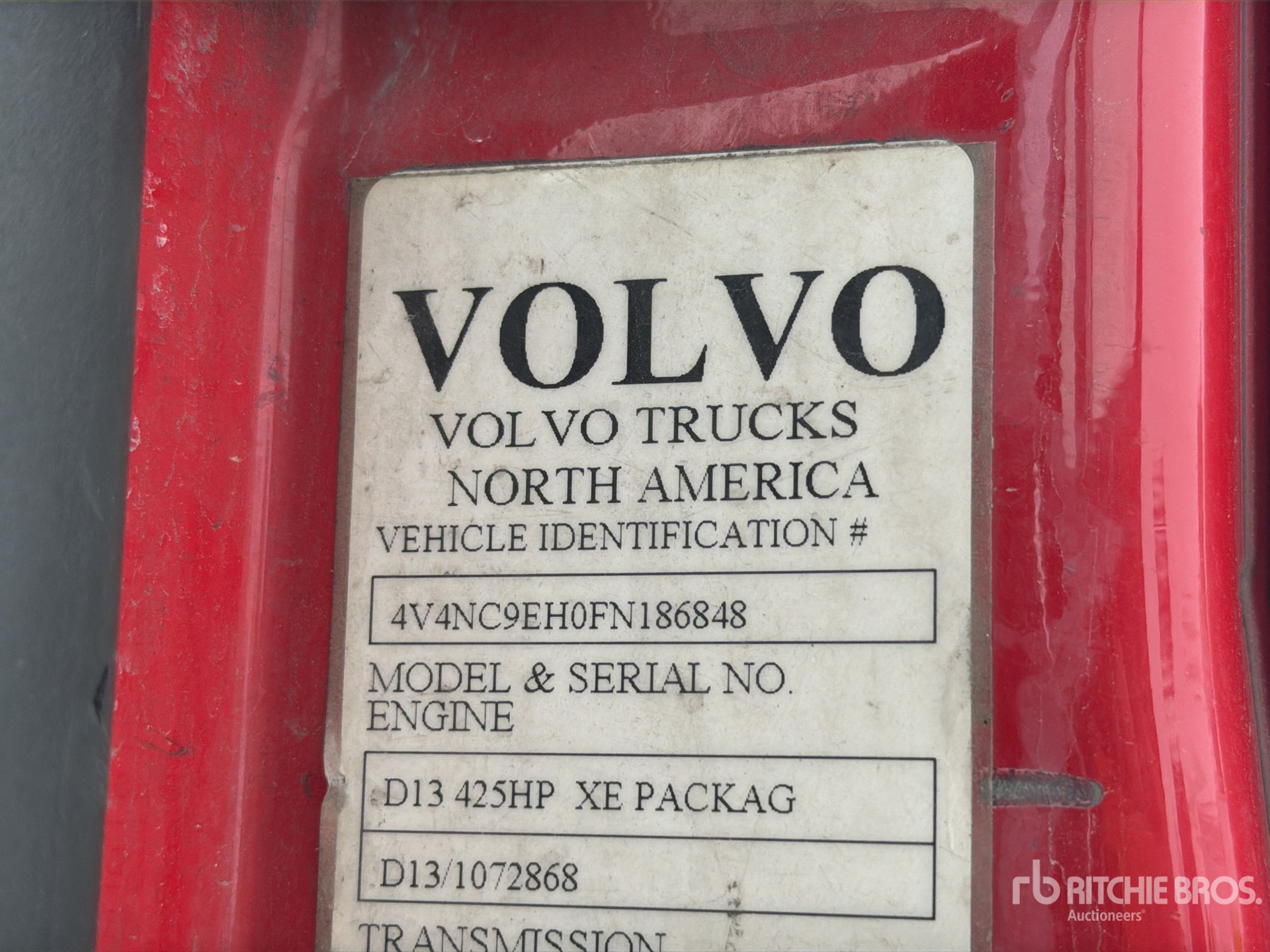 General Appearance with Second Serial Number/VIN Photo