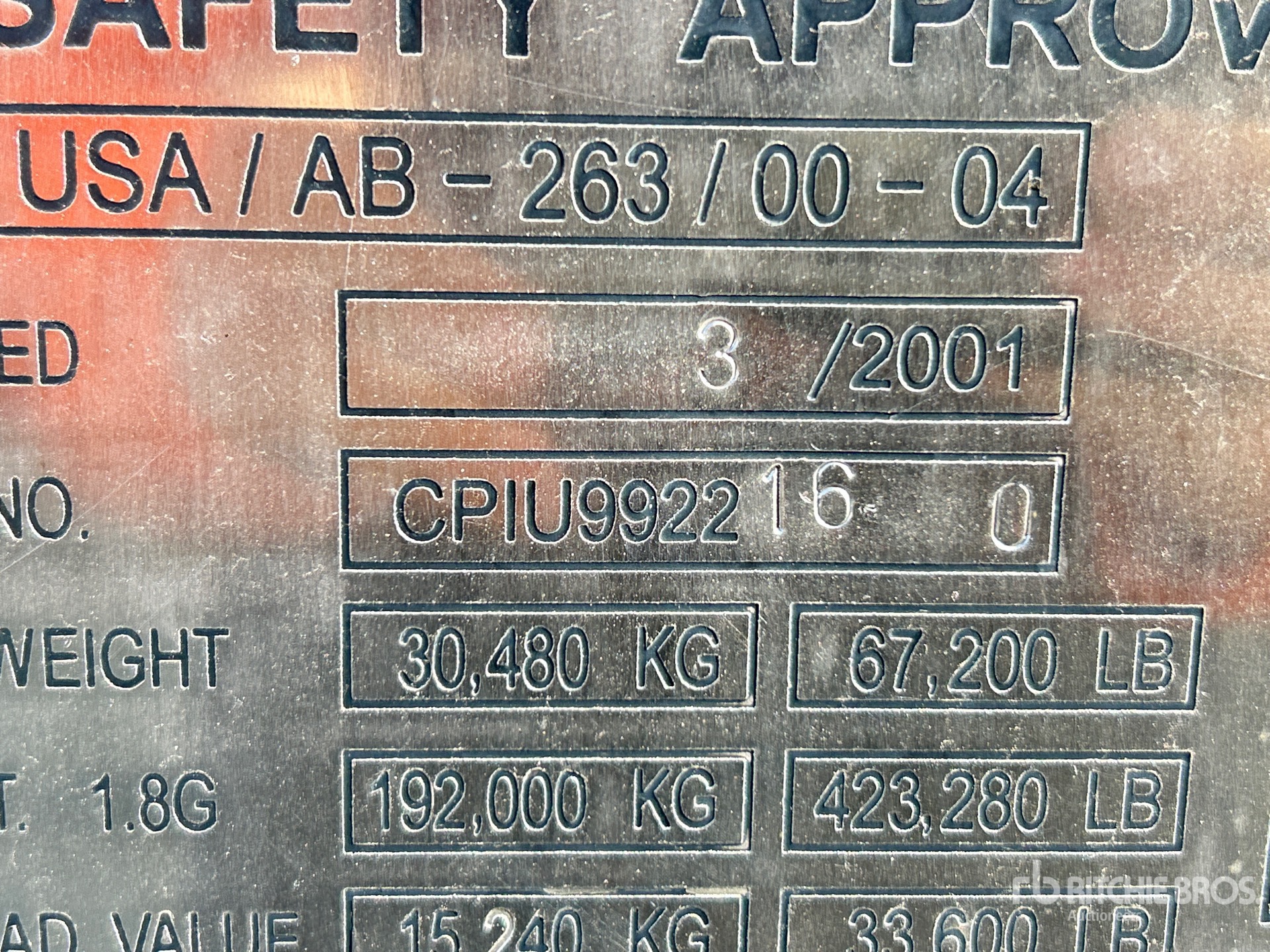 General Appearance with Numer seryjny/numer identyfikacyjny pojazdu