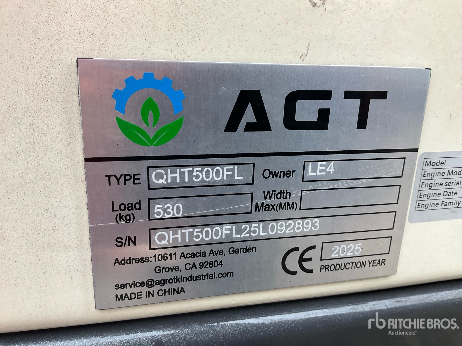 General Appearance with Numero seriale/numero d’identificazione del veicolo (VIN)