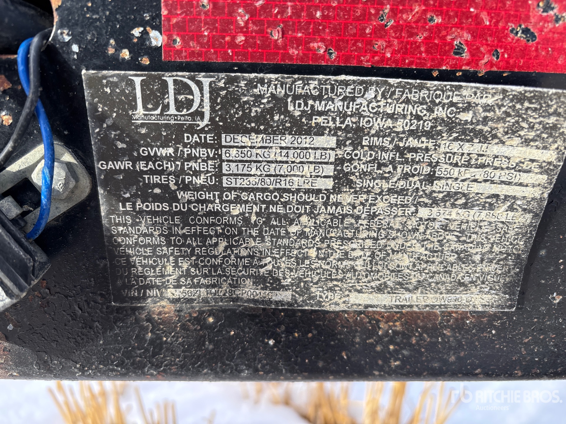 General Appearance with Numero seriale/numero d’identificazione del veicolo (VIN)