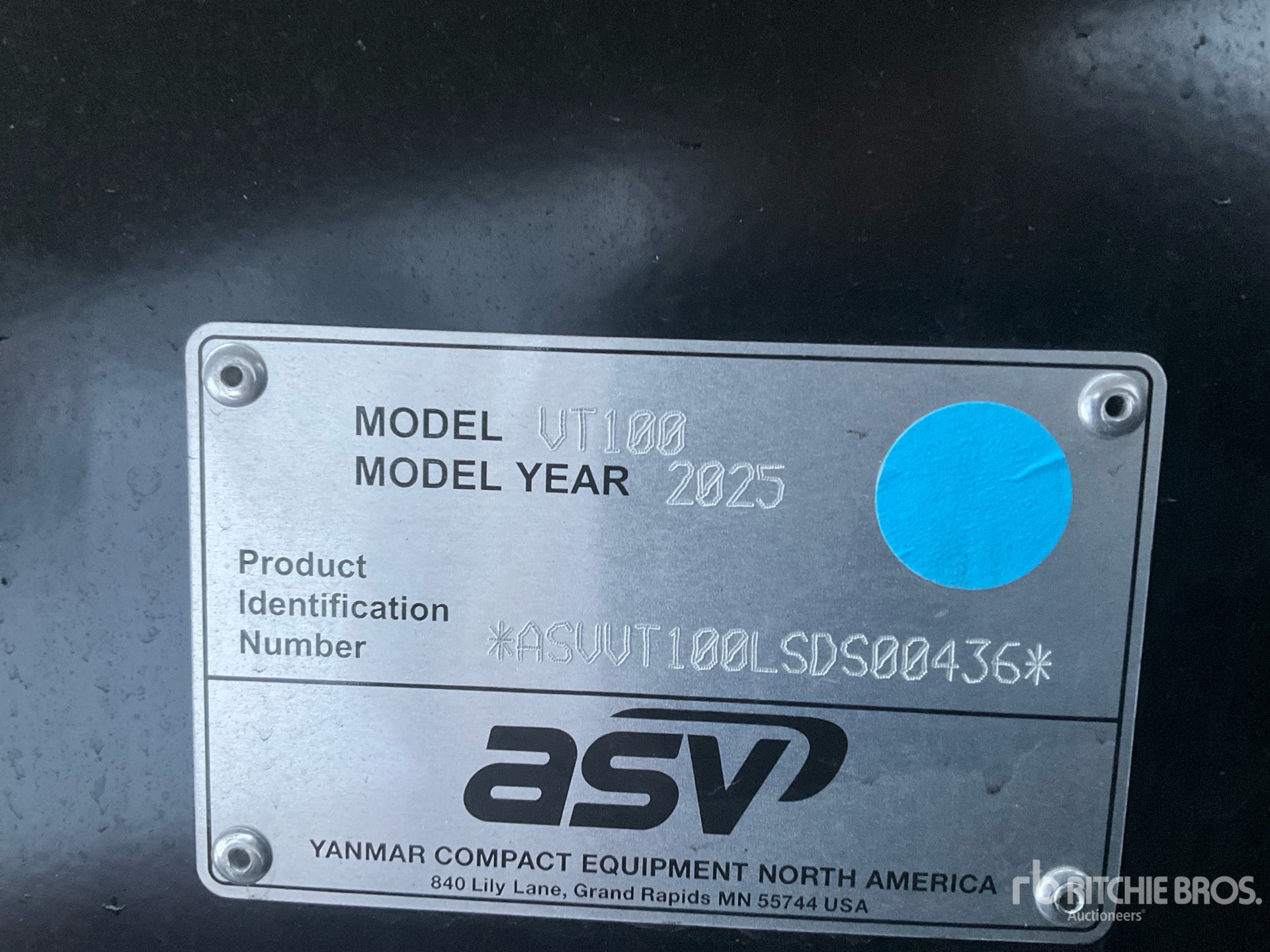 General Appearance with N.º de serie/VIN