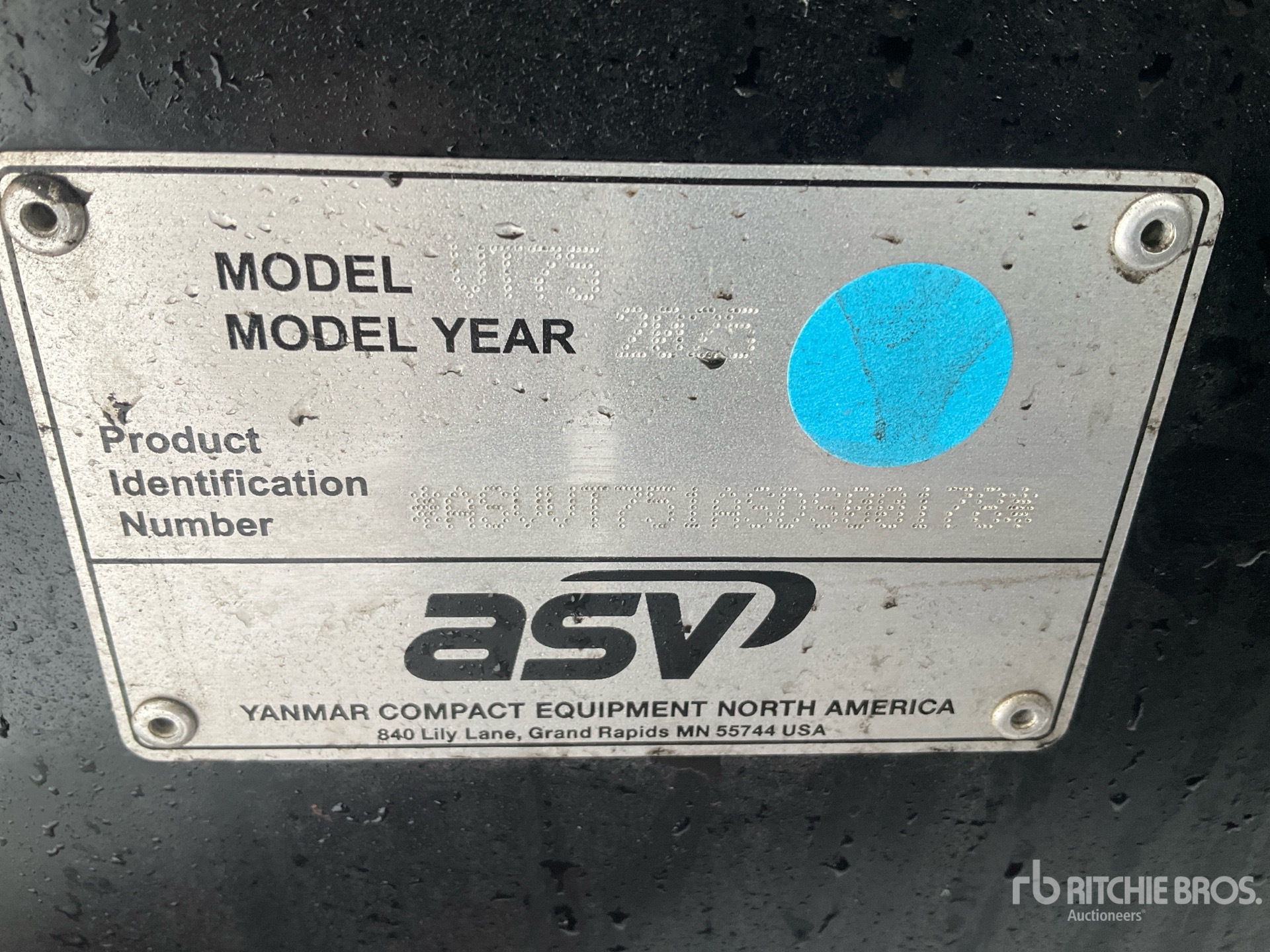 General Appearance with N.º de serie/VIN