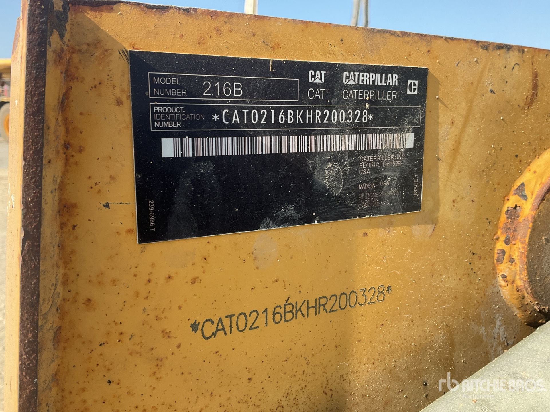 General Appearance with N.º de serie/VIN