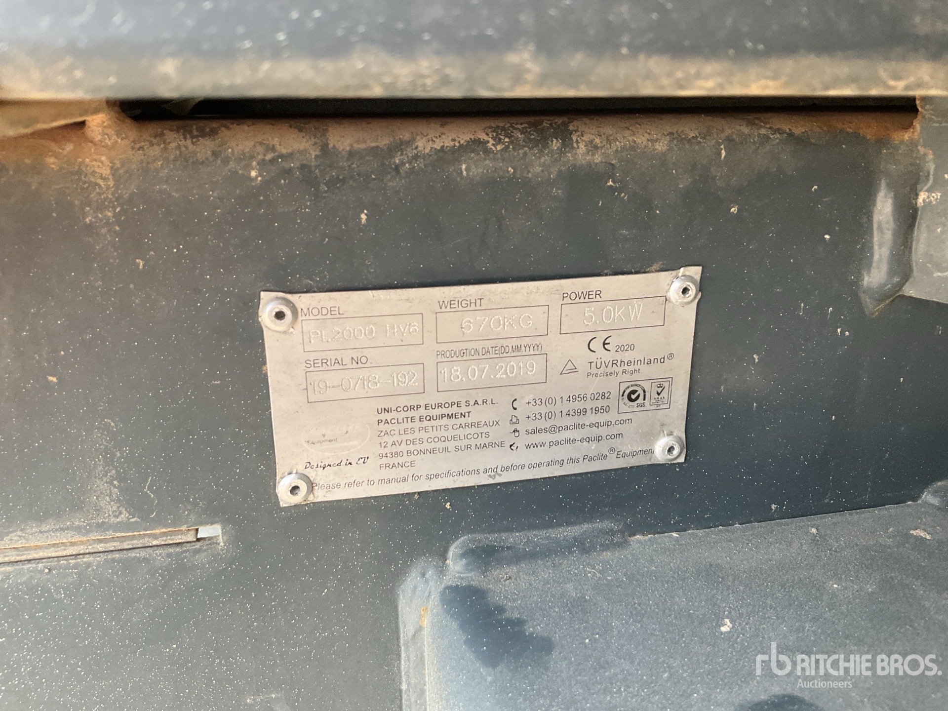 General Appearance with Numer seryjny/numer identyfikacyjny pojazdu