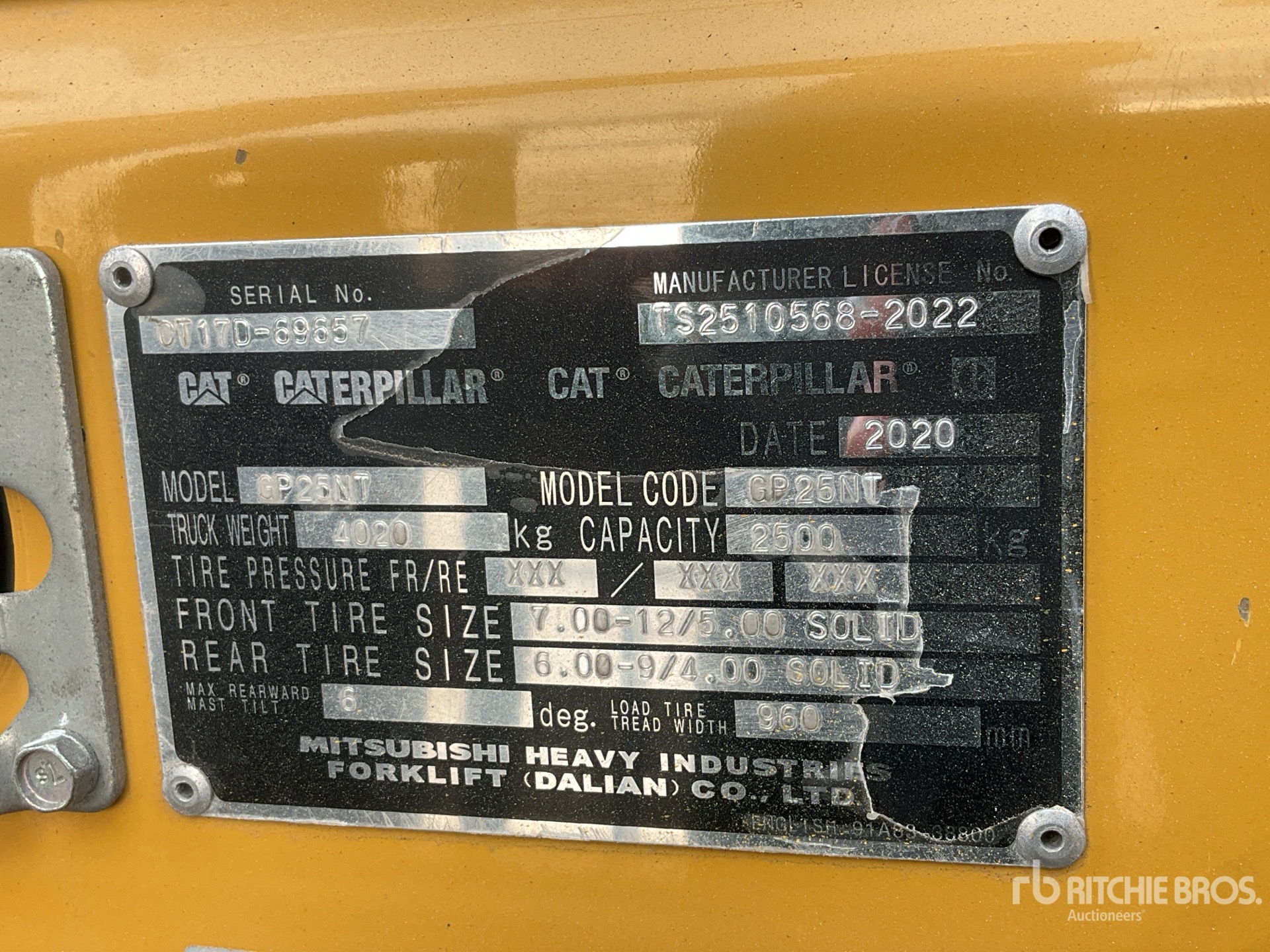 General Appearance with Numer seryjny/numer identyfikacyjny pojazdu