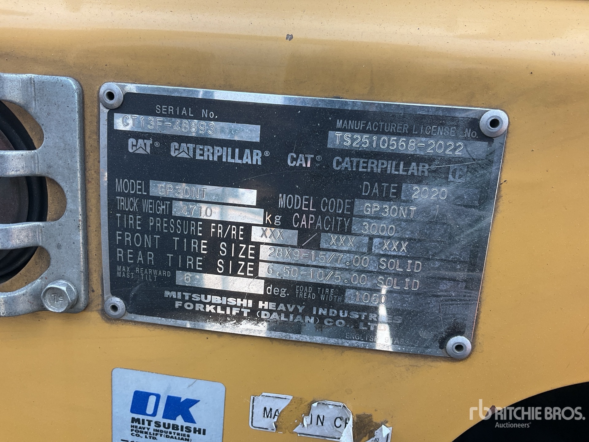 General Appearance with Numer seryjny/numer identyfikacyjny pojazdu