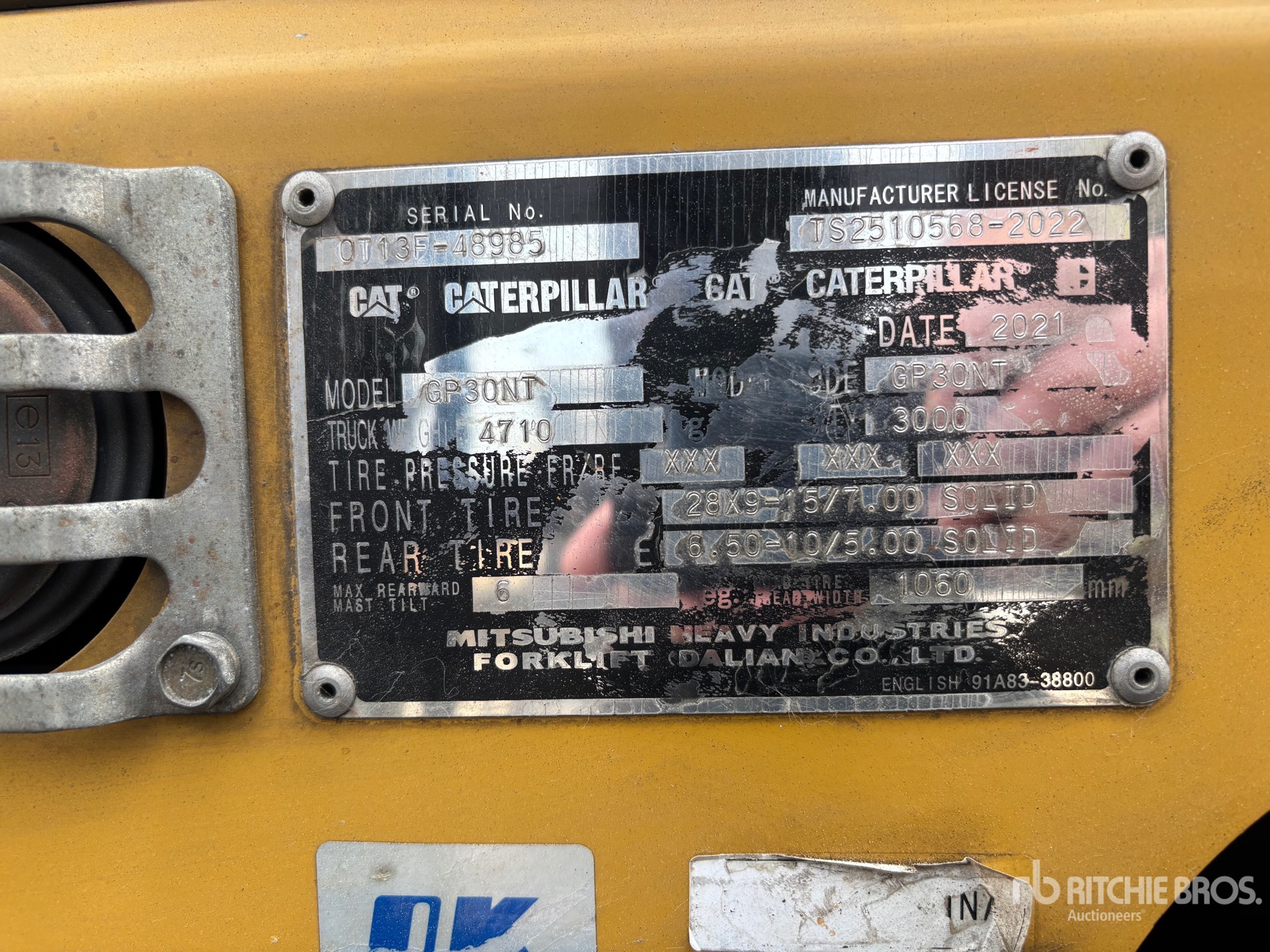 General Appearance with Numer seryjny/numer identyfikacyjny pojazdu