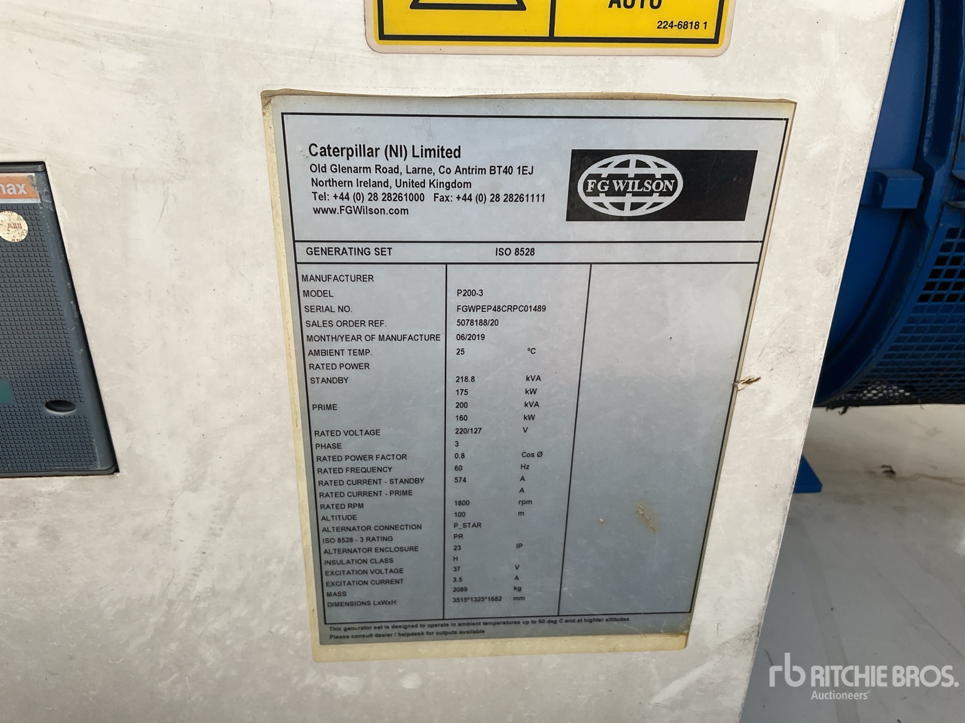 General Appearance with Numer seryjny/numer identyfikacyjny pojazdu