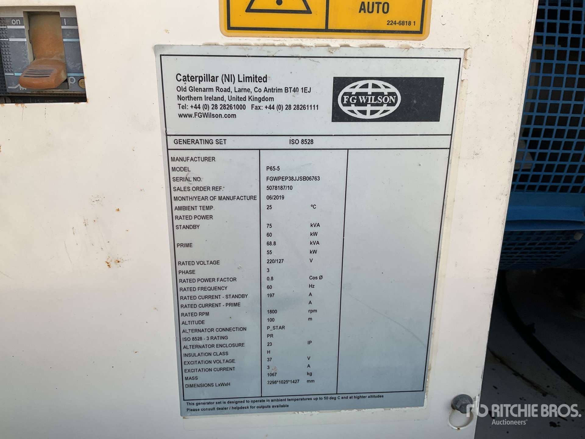 General Appearance with Numer seryjny/numer identyfikacyjny pojazdu