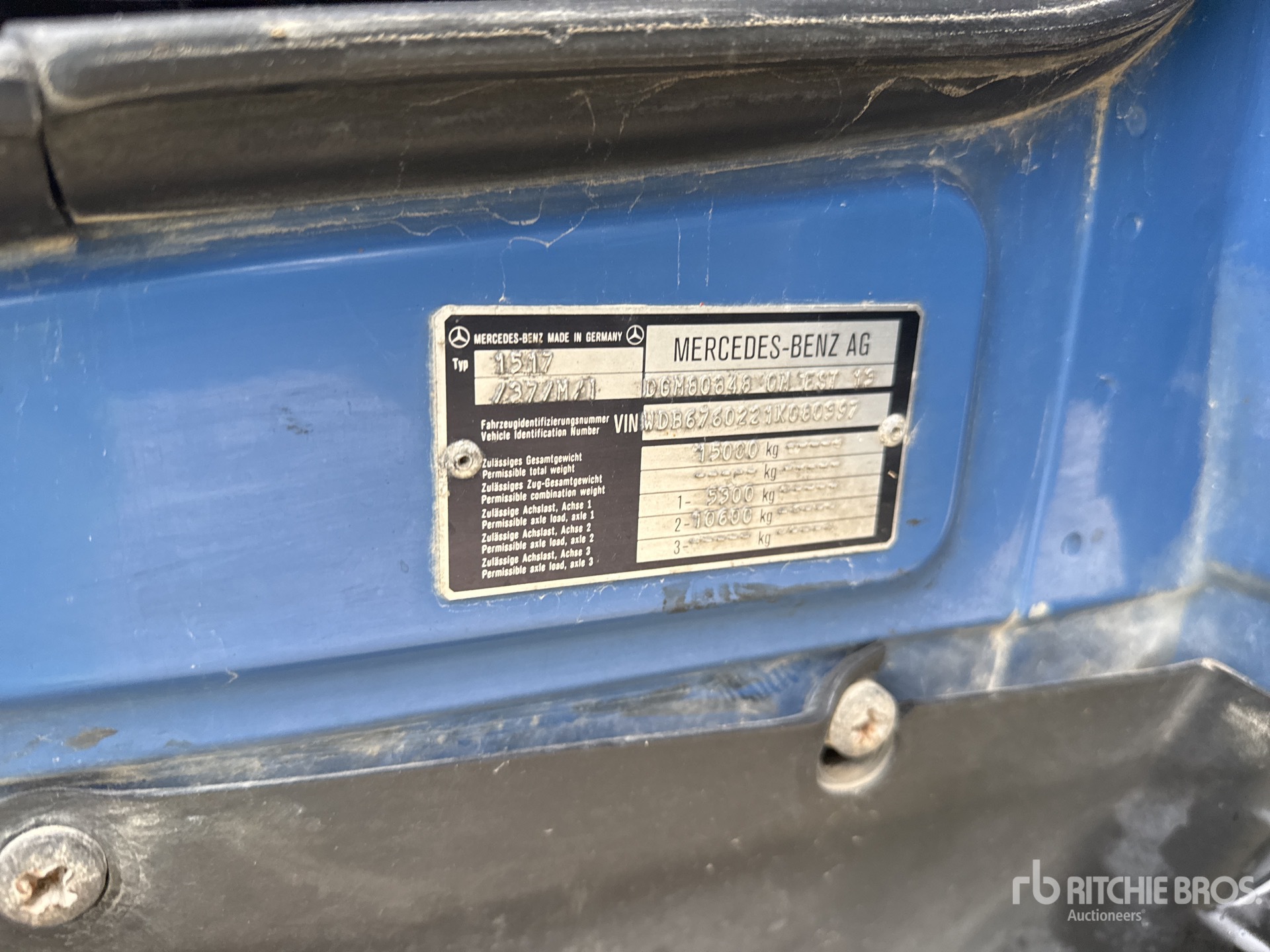 General Appearance with Numer seryjny/numer identyfikacyjny pojazdu