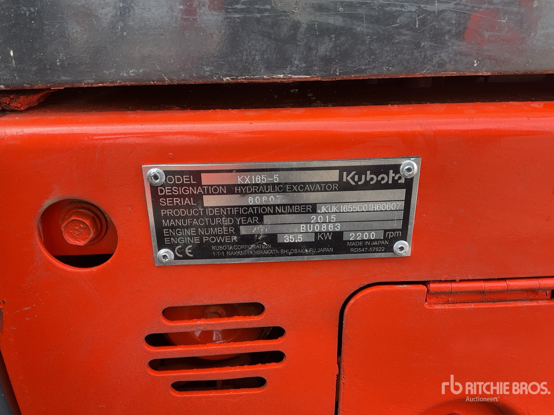 General Appearance with Numer seryjny/numer identyfikacyjny pojazdu