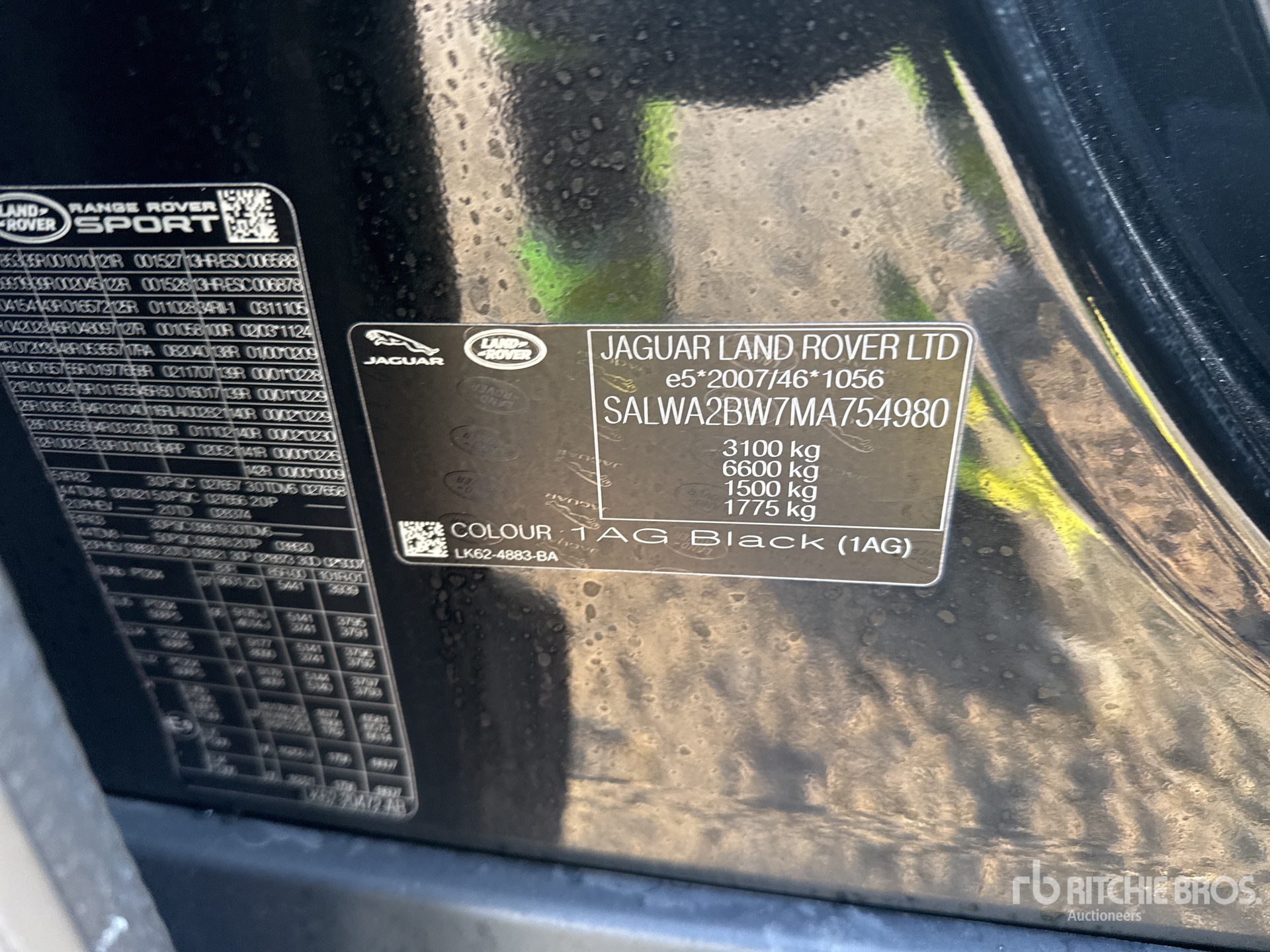 General Appearance with Numer seryjny/numer identyfikacyjny pojazdu