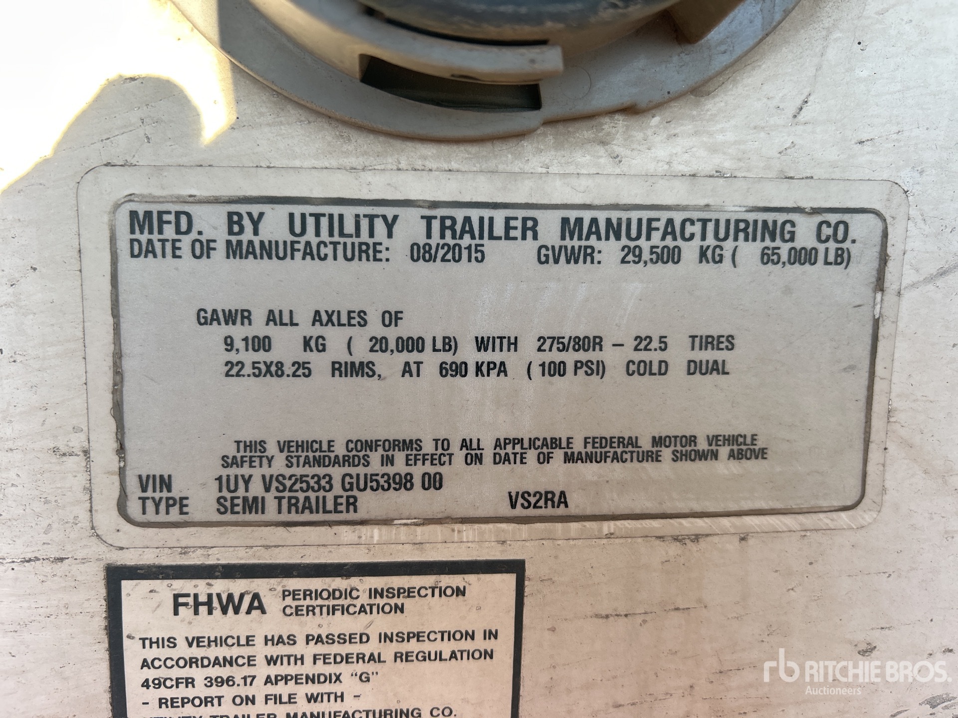 General Appearance with Seriennummer / FIN