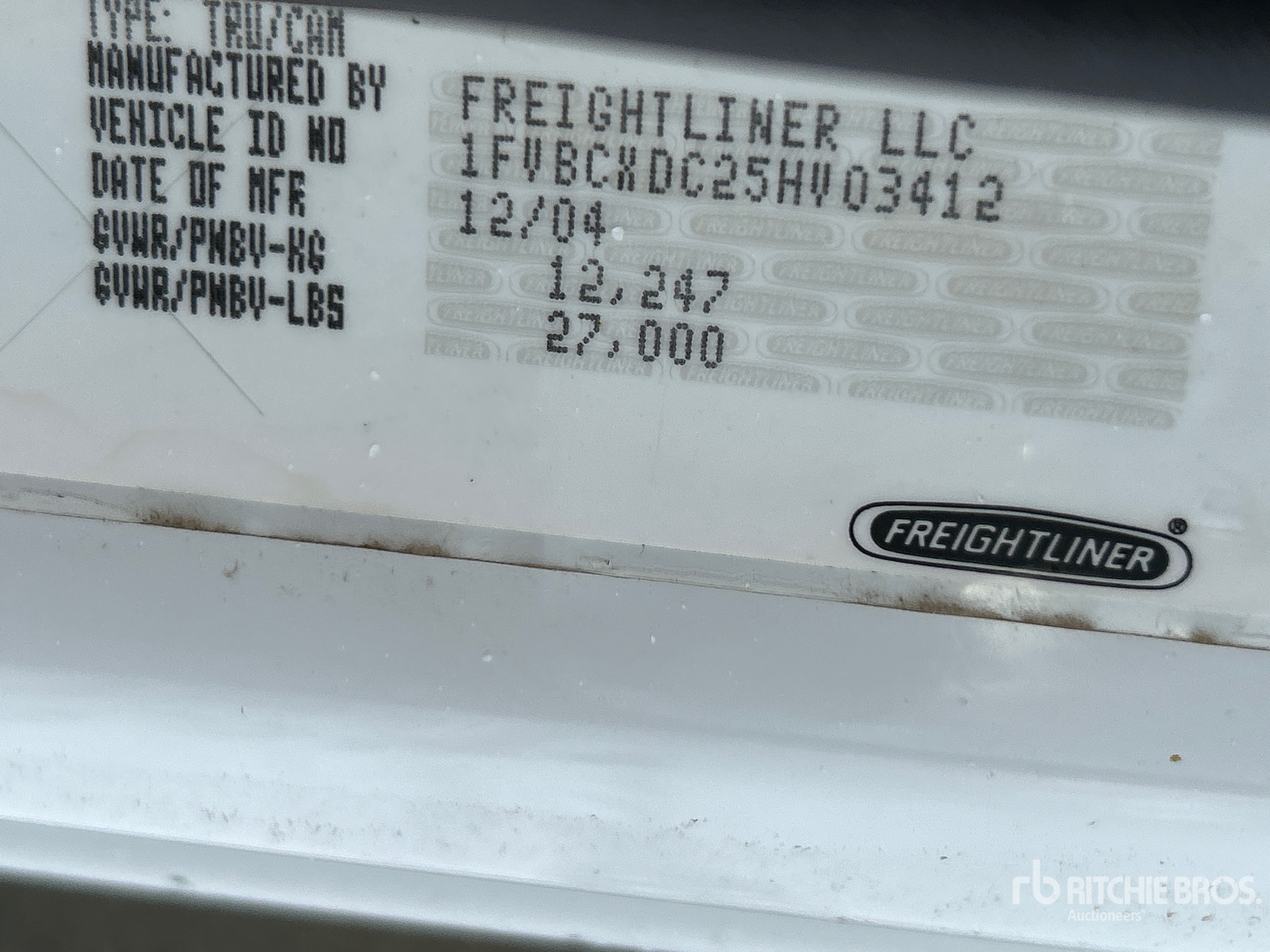 General Appearance with Seriennummer / FIN