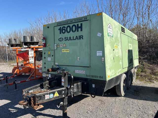 2016 Sullair 1600RHAFDTQ-CAT 1600 cfm Mobile Air Compressor