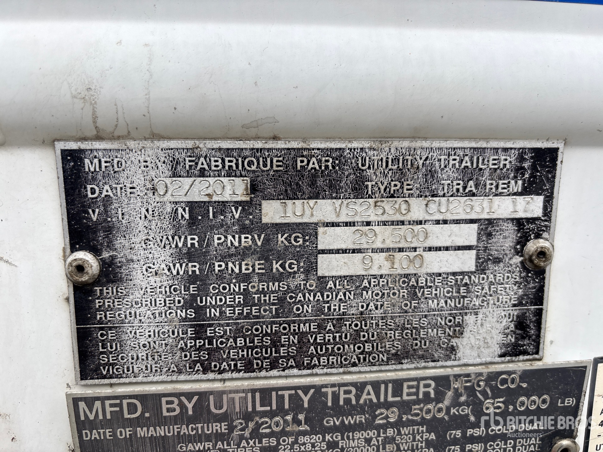 General Appearance with Numero seriale/numero d’identificazione del veicolo (VIN)