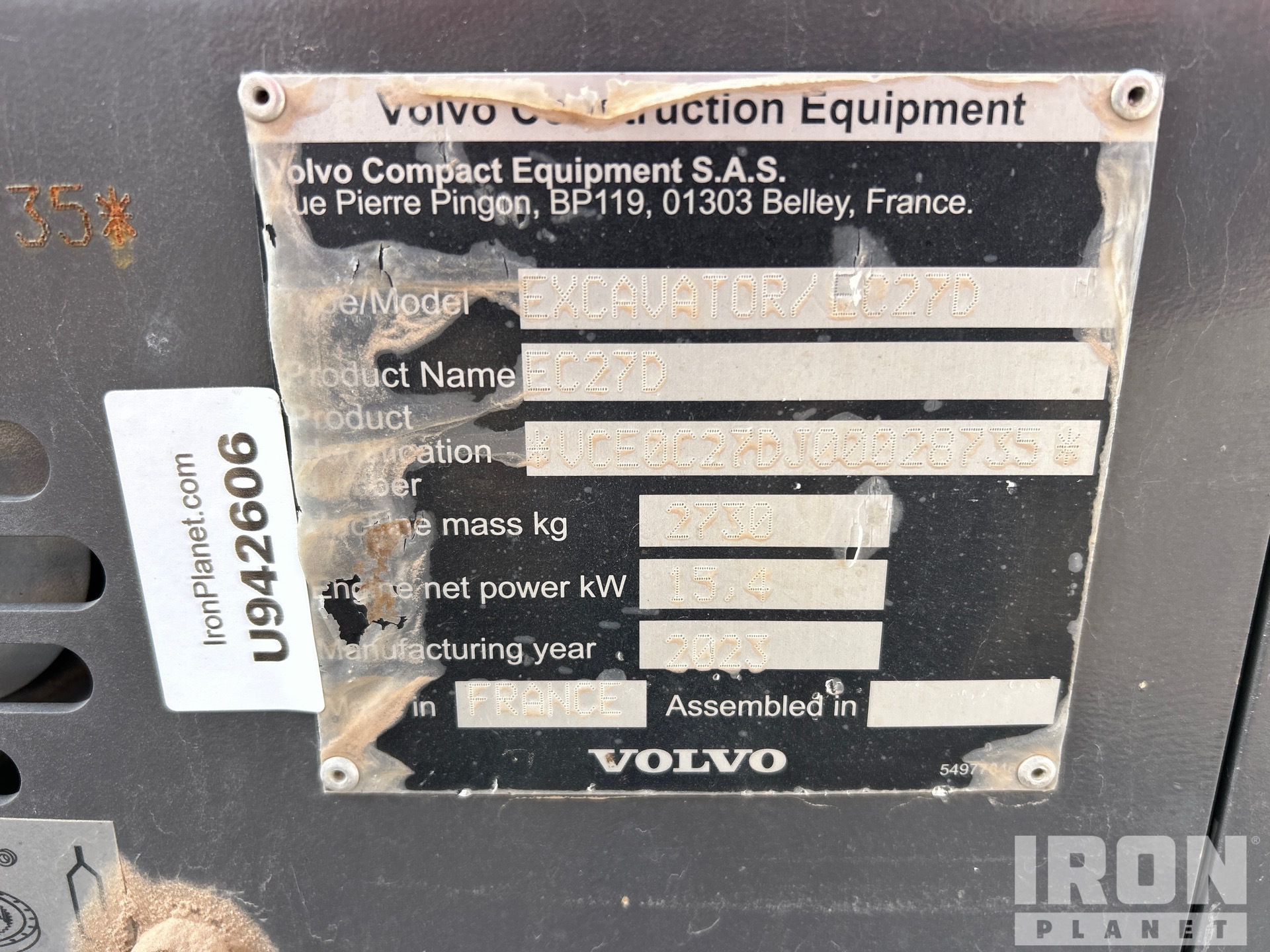 2023 Volvo EC27D