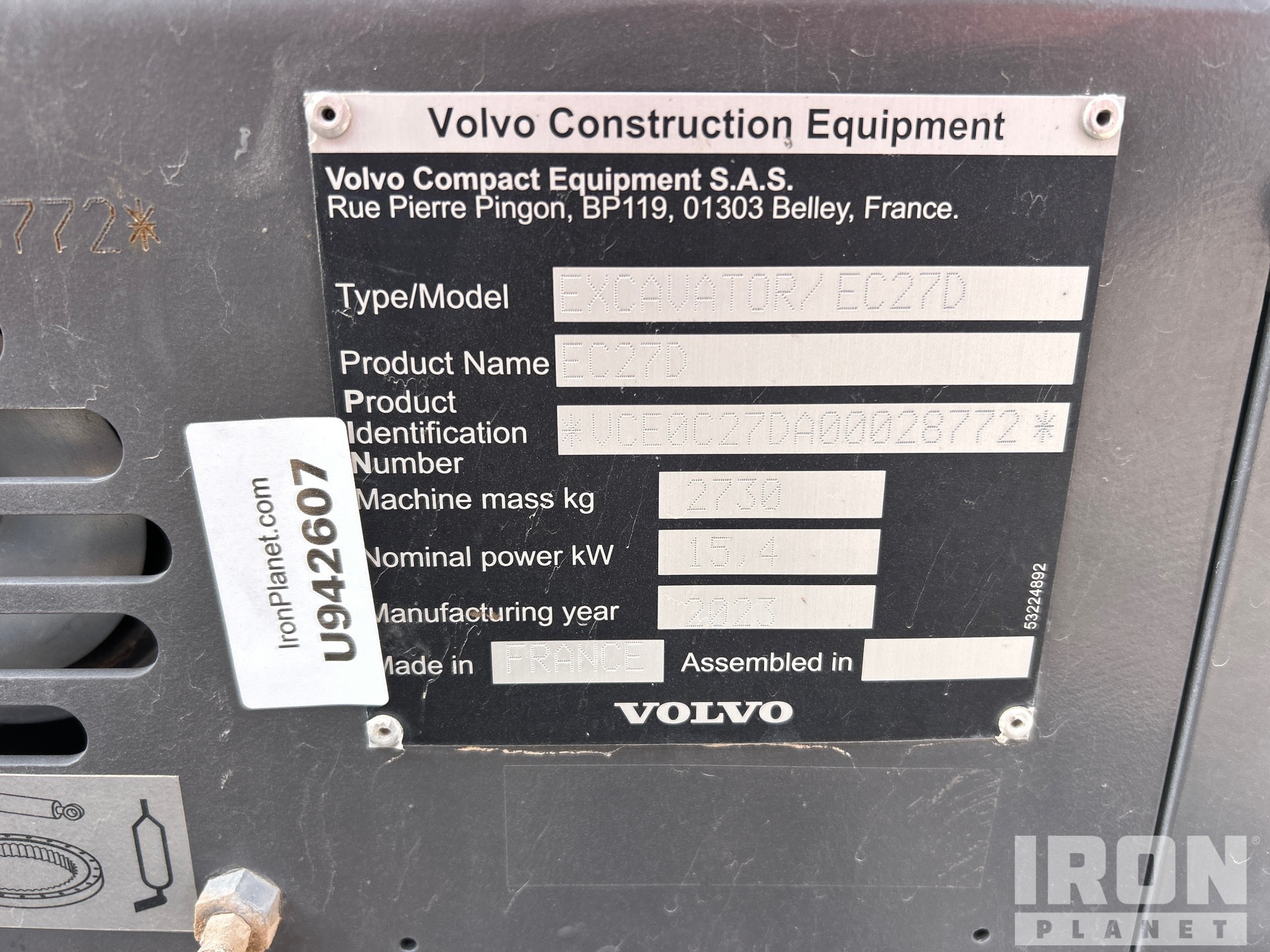 2023 Volvo EC27D