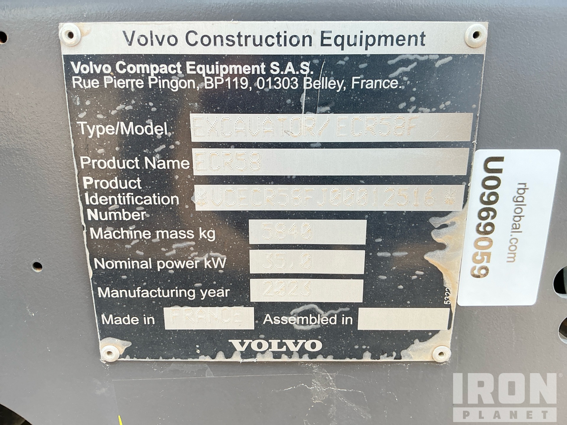 2023 Volvo ECR58