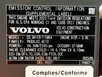 Engine with Emission Label