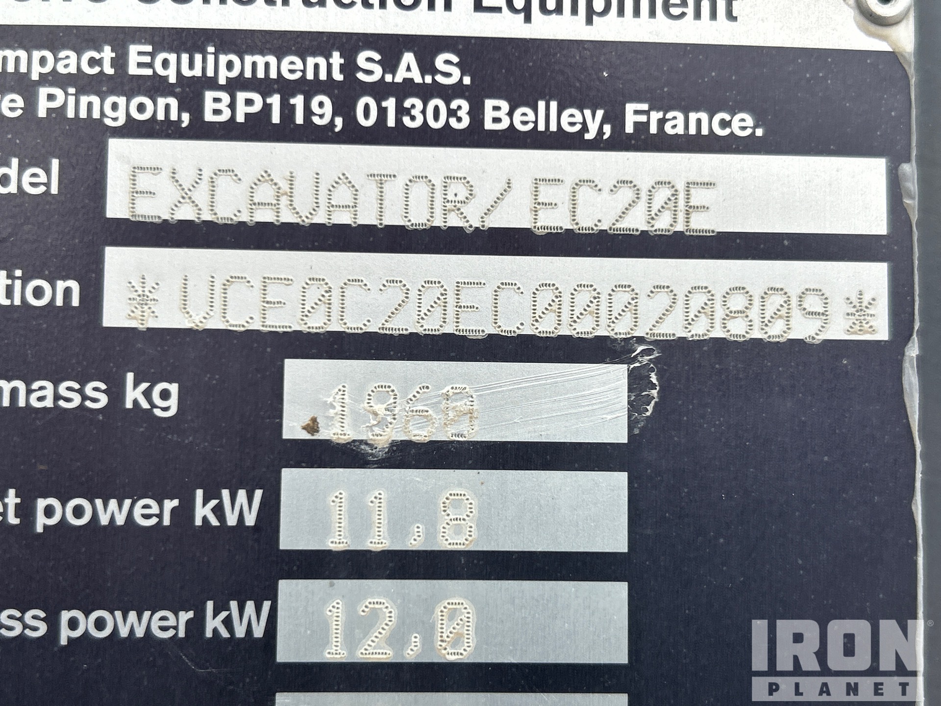 2022 Volvo EC20E