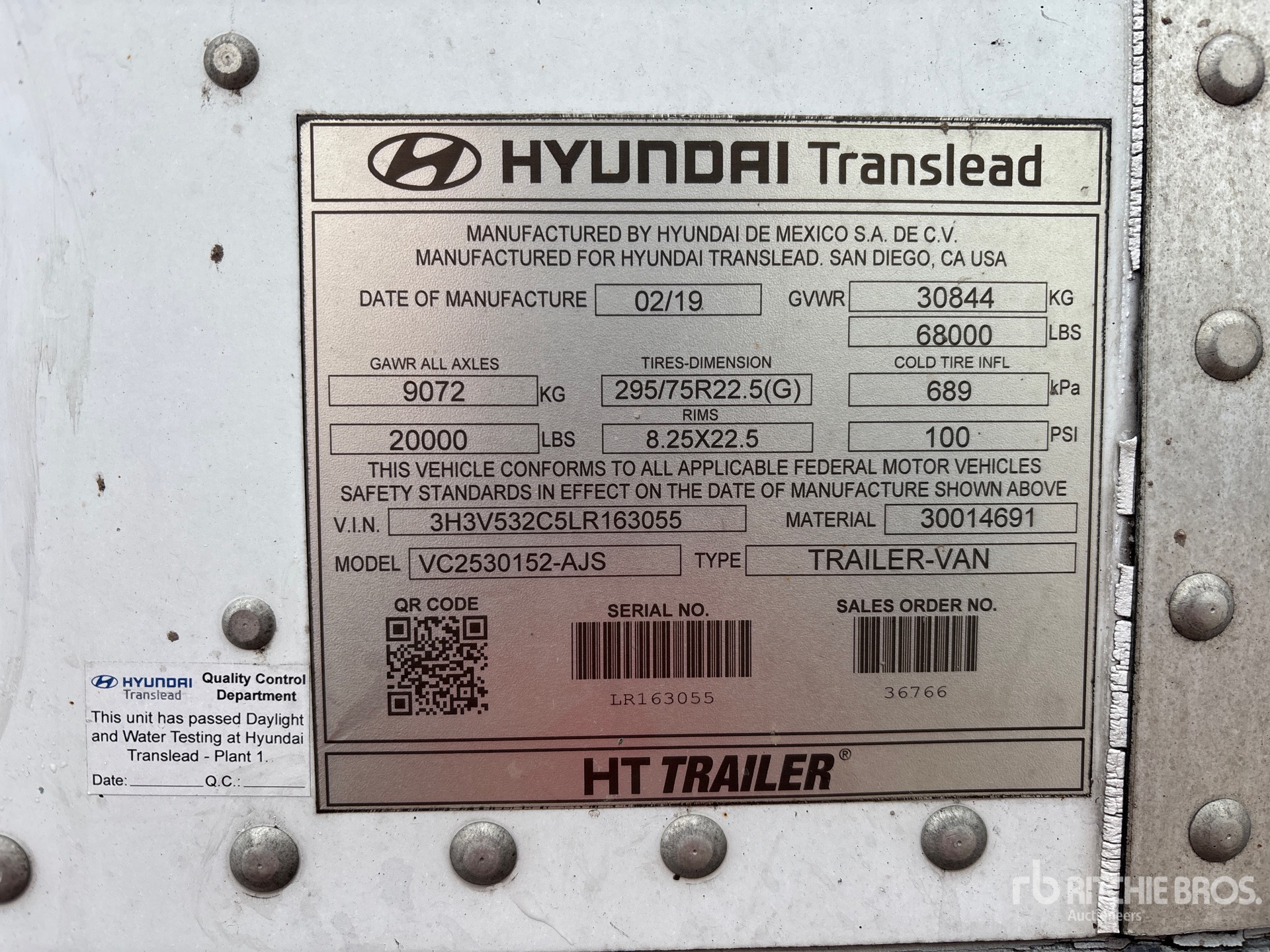 General Appearance with Seriennummer / FIN