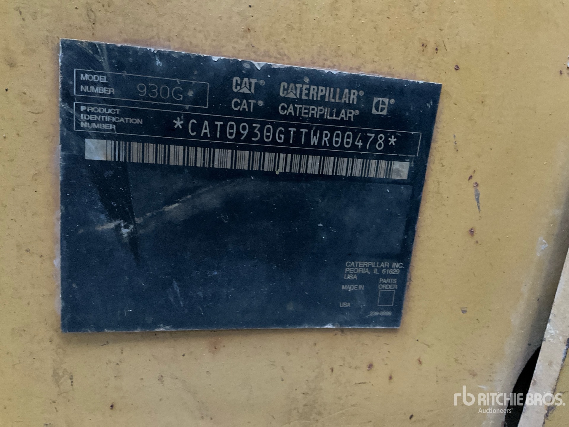 General Appearance with N.º de serie/VIN