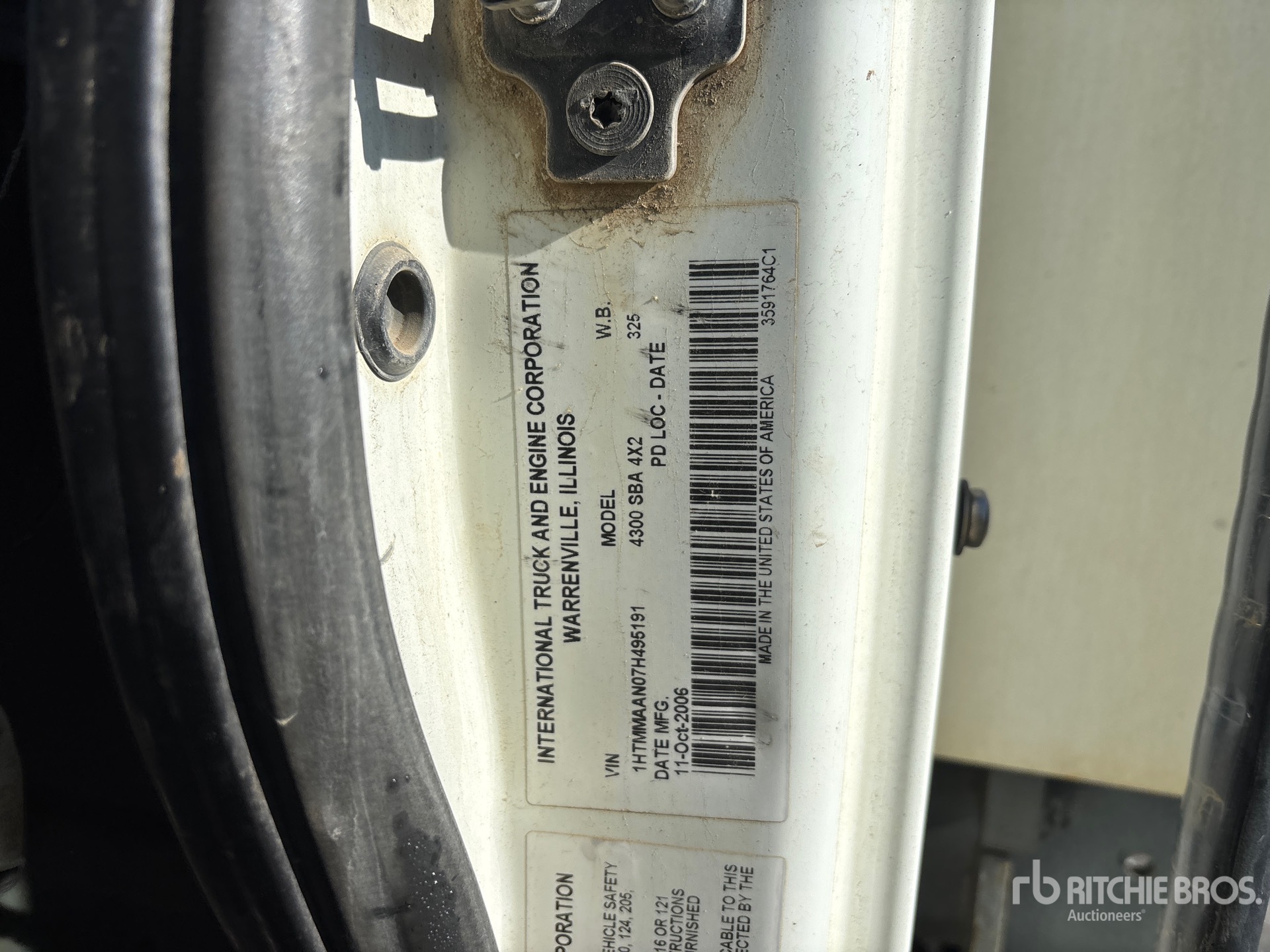 General Appearance with N.º de serie/VIN