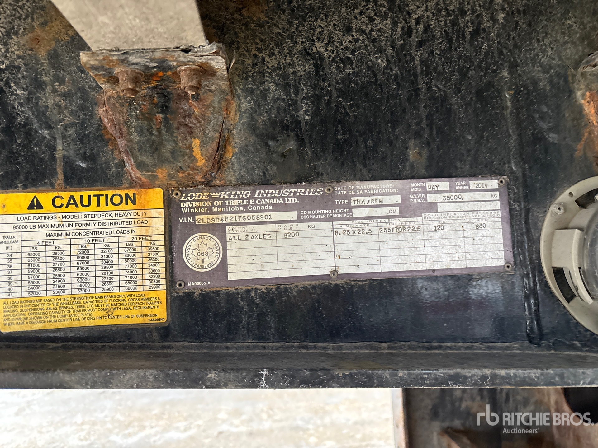 General Appearance with N.º de serie/VIN