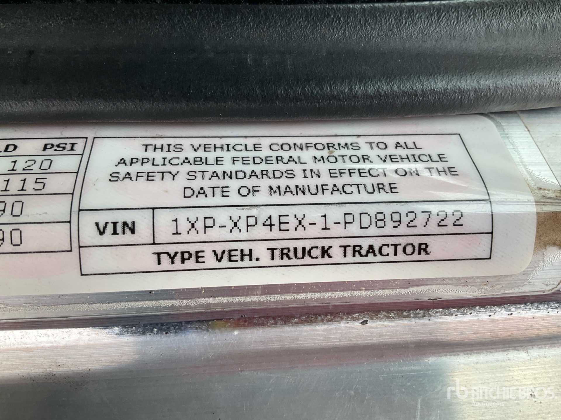 General Appearance with N.º de serie/VIN