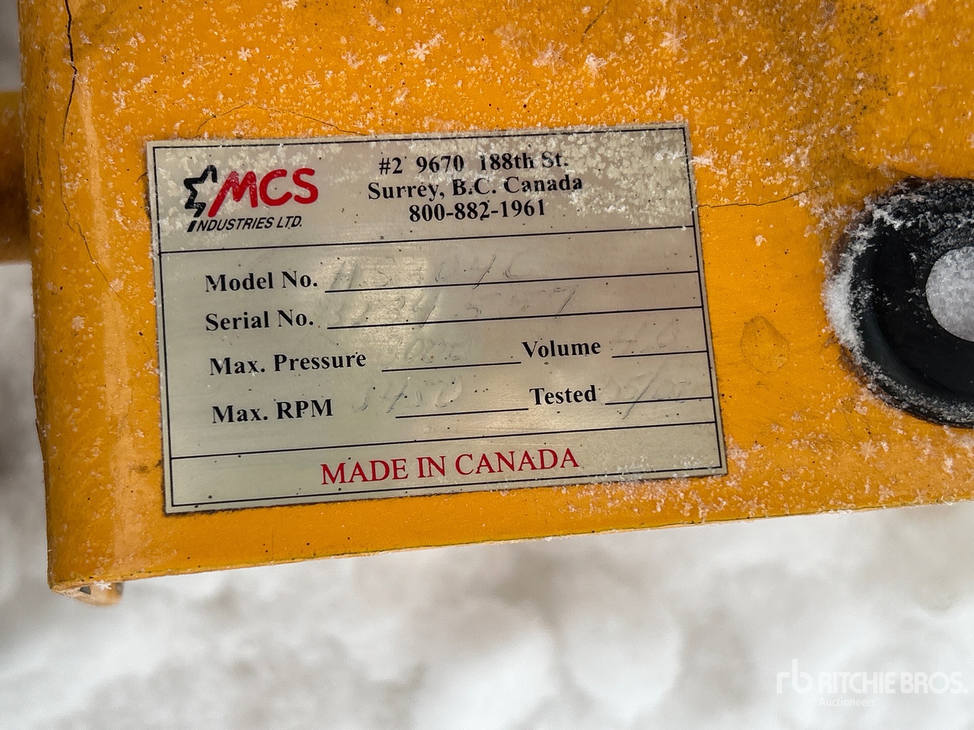 General Appearance with N.º de serie/VIN