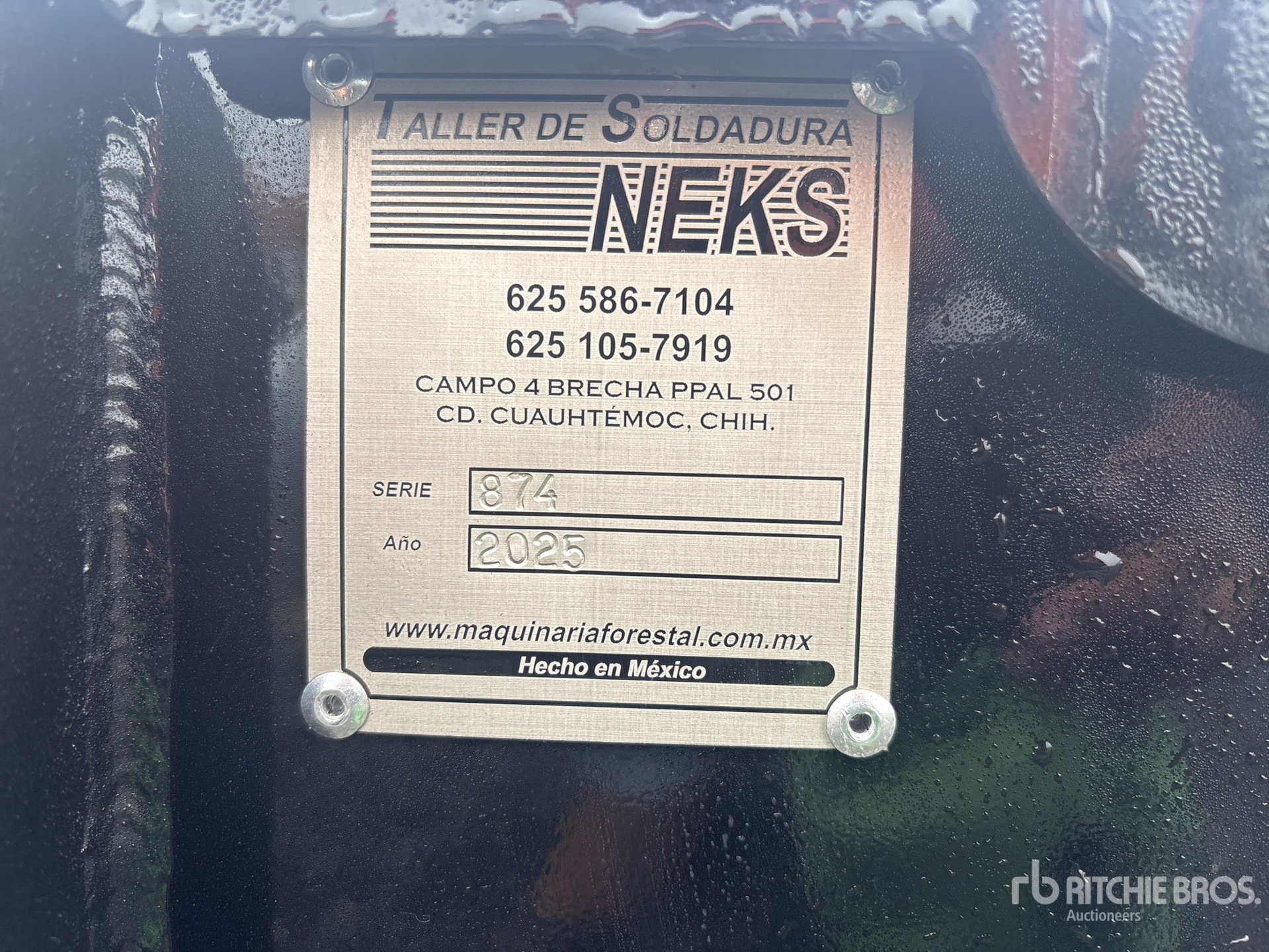 General Appearance with N.º de serie/VIN