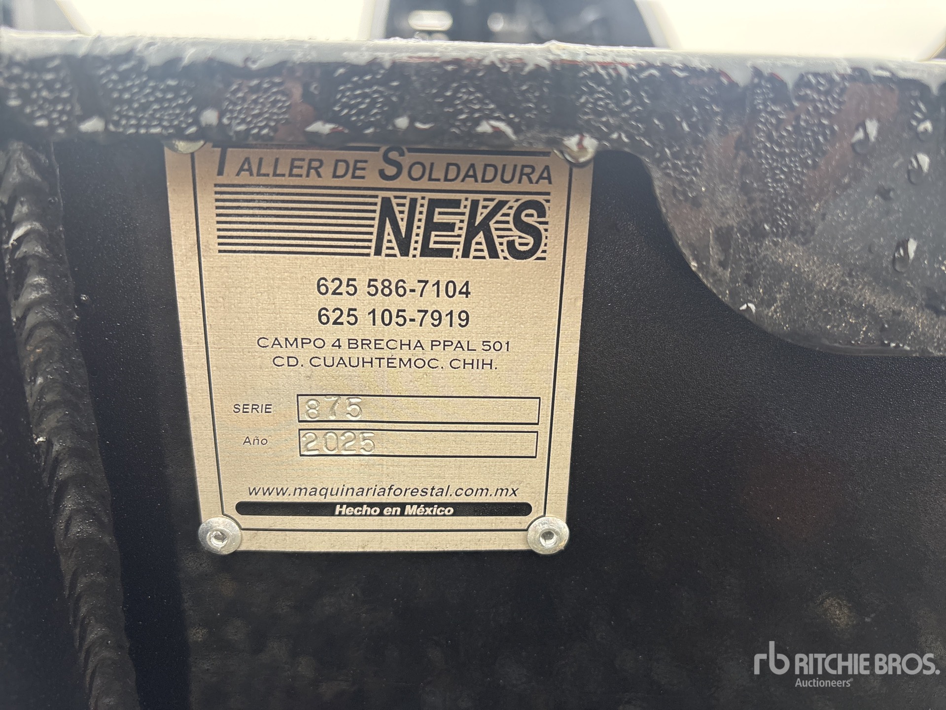 General Appearance with N.º de serie/VIN