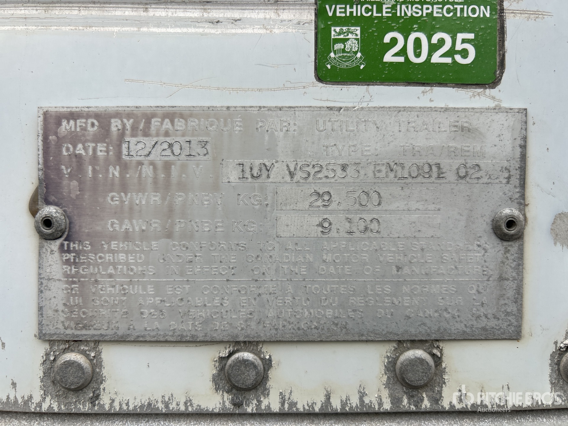 General Appearance with Numer seryjny/numer identyfikacyjny pojazdu