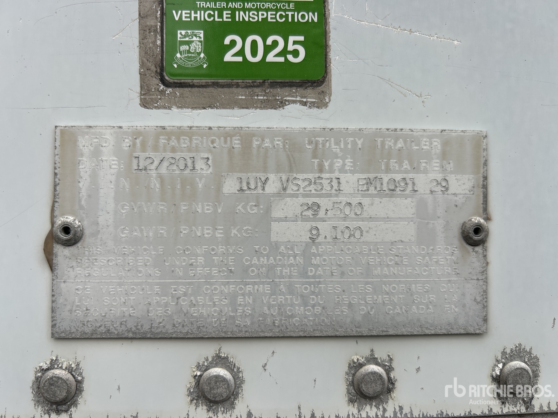 General Appearance with Numer seryjny/numer identyfikacyjny pojazdu