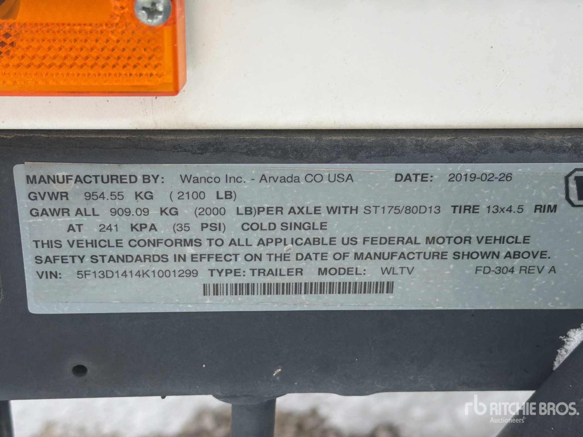 General Appearance with Numer seryjny/numer identyfikacyjny pojazdu