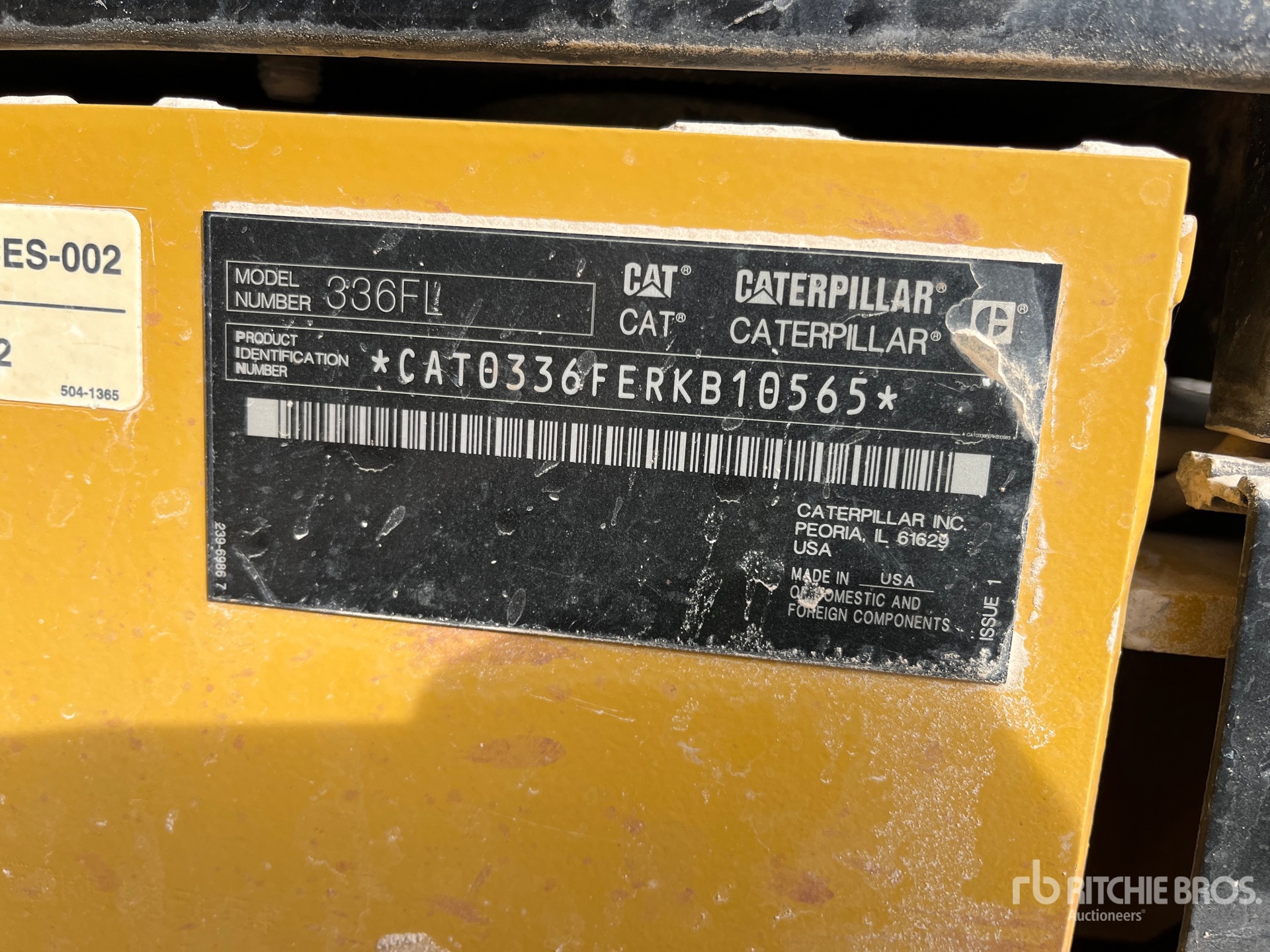 General Appearance with N.º de serie/VIN