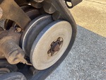 Rubber Track Undercarriage with Rear idler wear