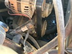 Engine with A/C Compressor