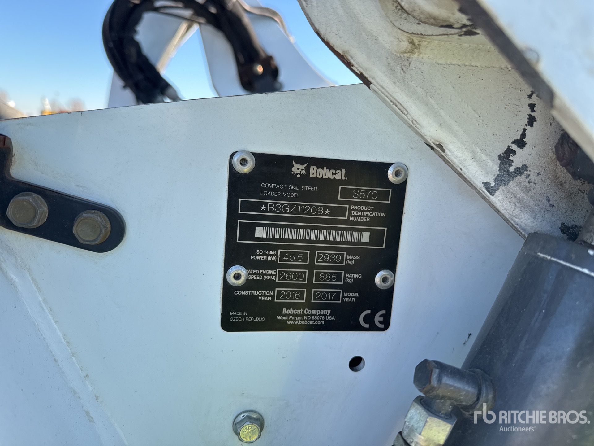 General Appearance with N.º de serie/VIN