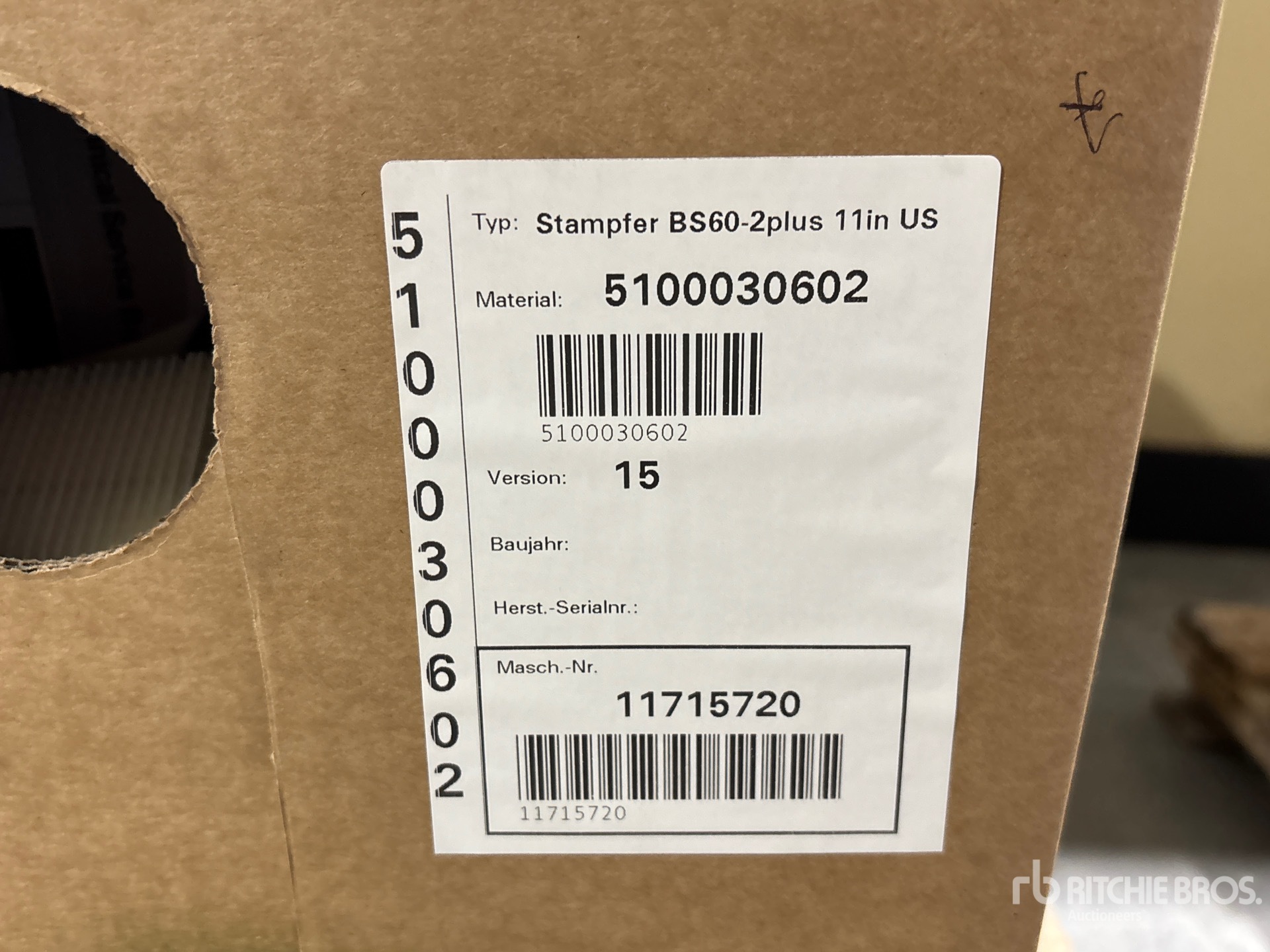 General Appearance with N.º de serie/VIN