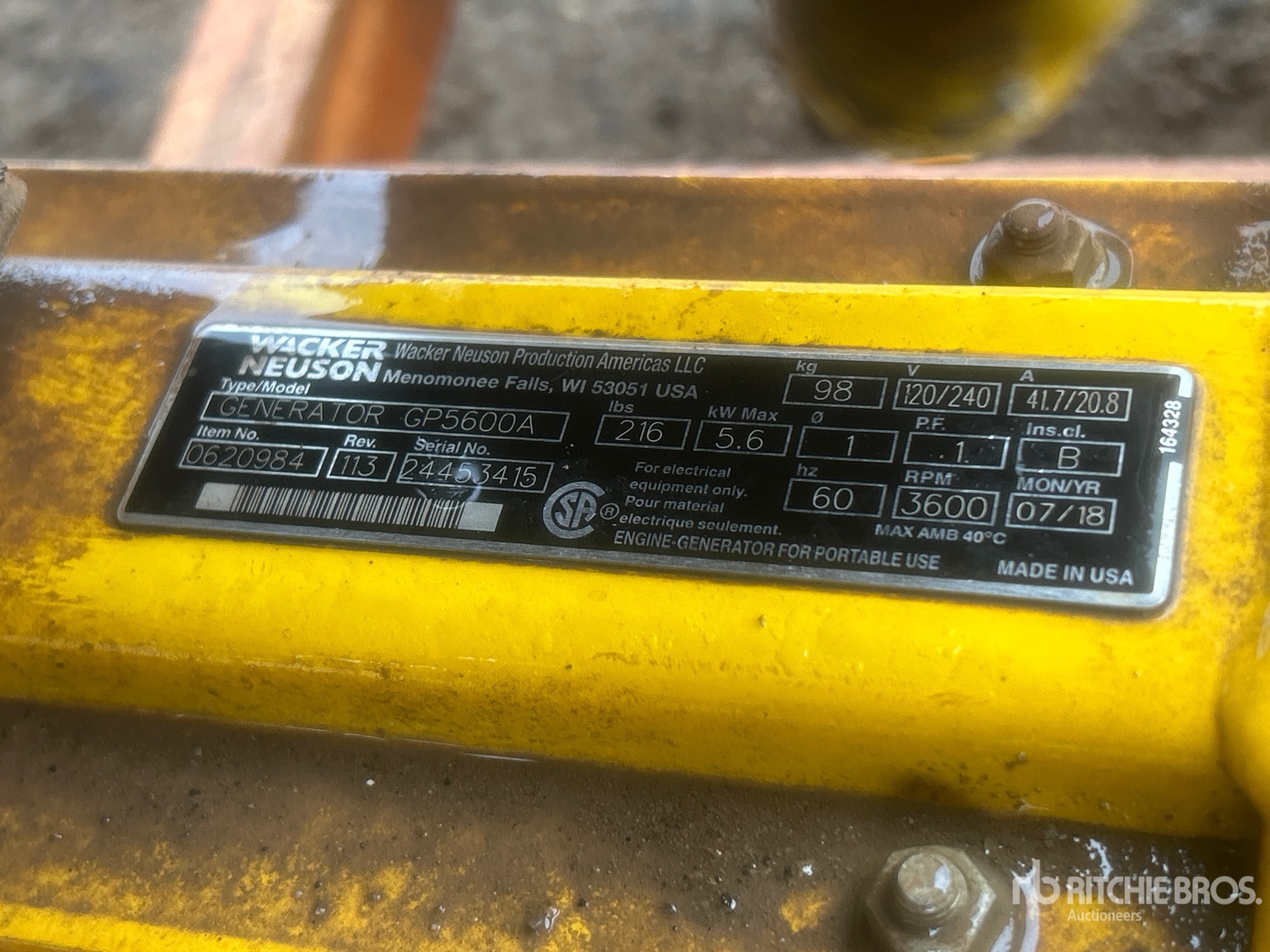 General Appearance with Numer seryjny/numer identyfikacyjny pojazdu