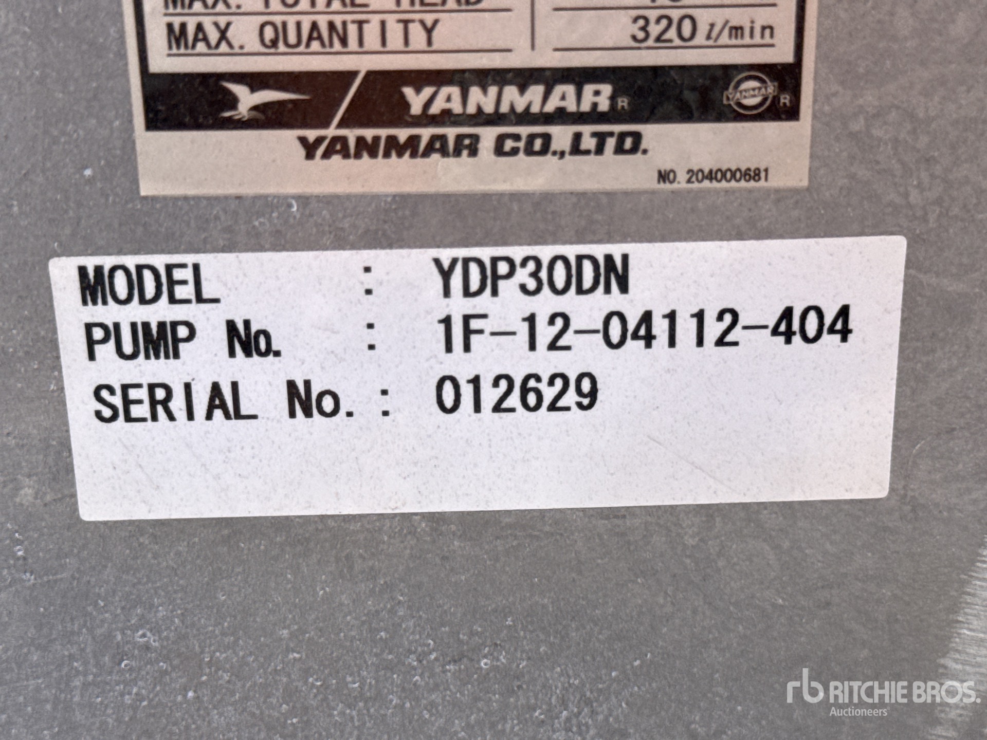 General Appearance with N.º de serie/VIN