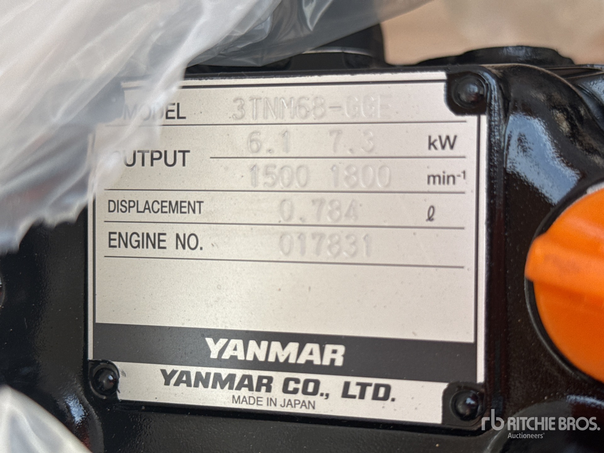 General Appearance with N.º de serie/VIN