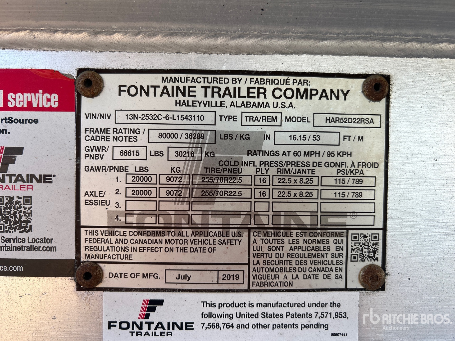 General Appearance with Numero seriale/numero d’identificazione del veicolo (VIN)