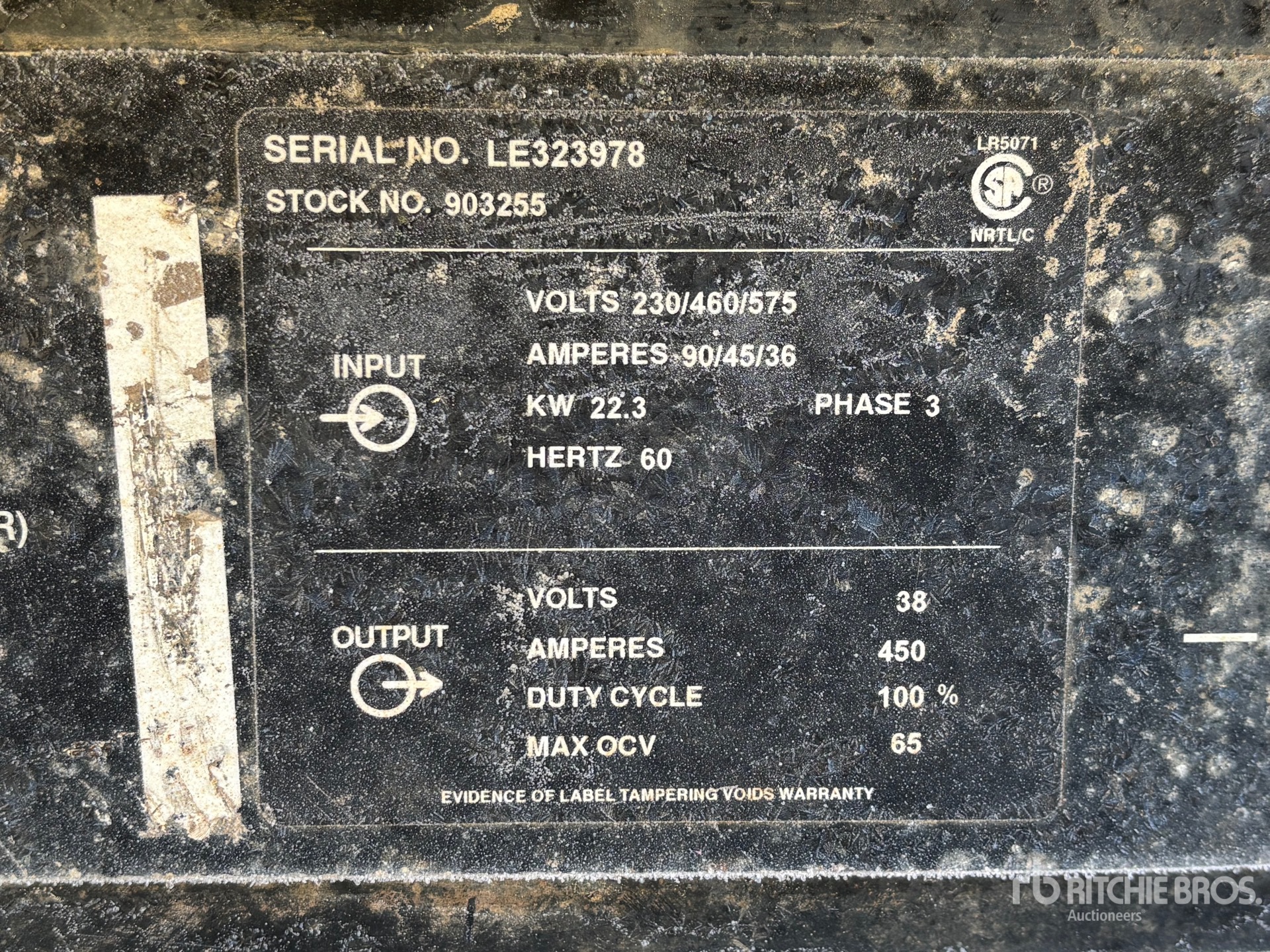 General Appearance with N.º de serie/VIN