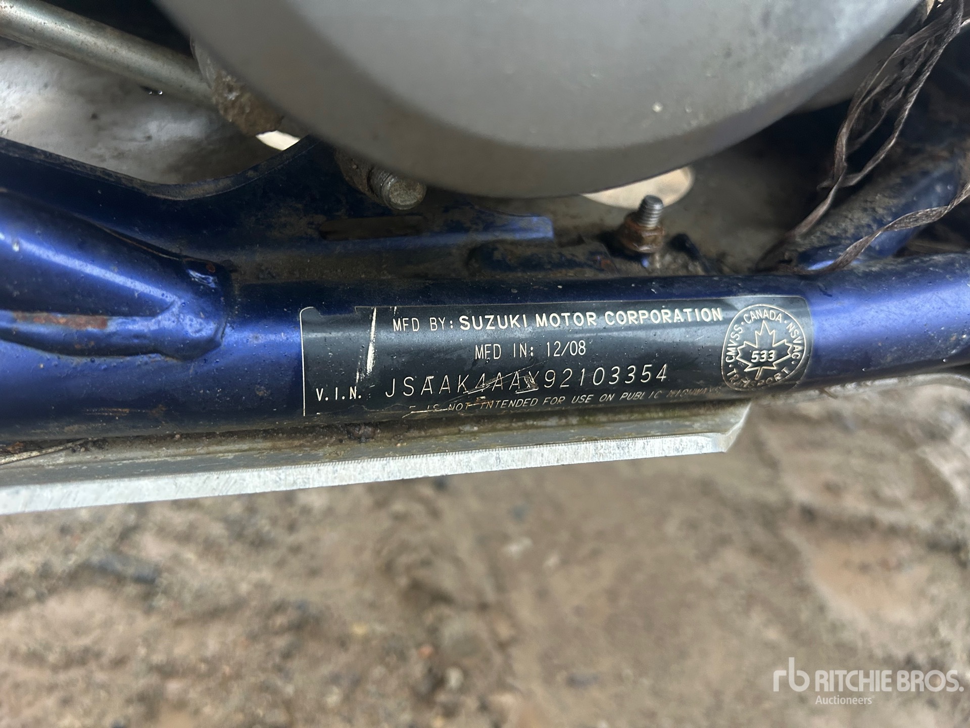 General Appearance with N.º de serie/VIN